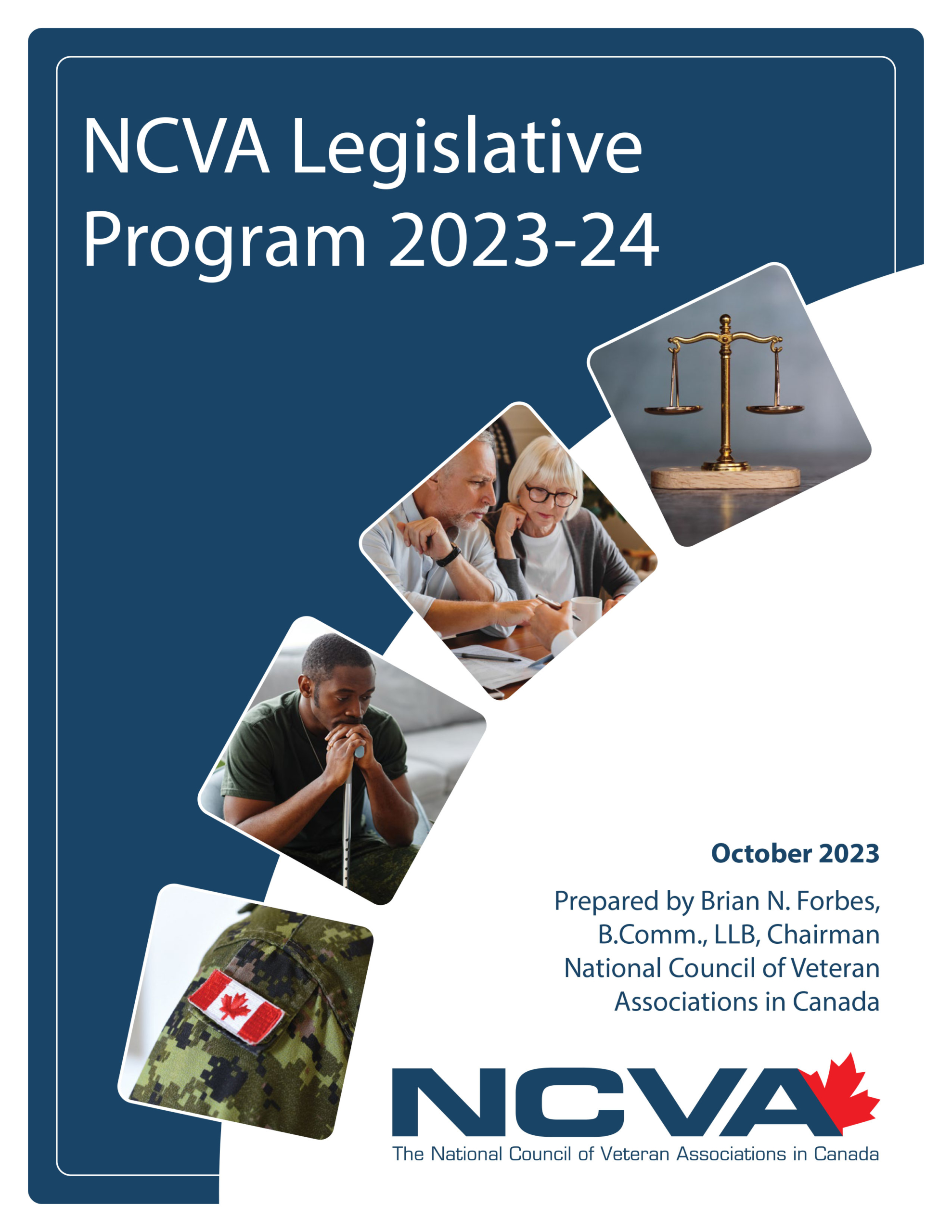 La page couverture du Programme législatif 2023-2024 du CNAAC.